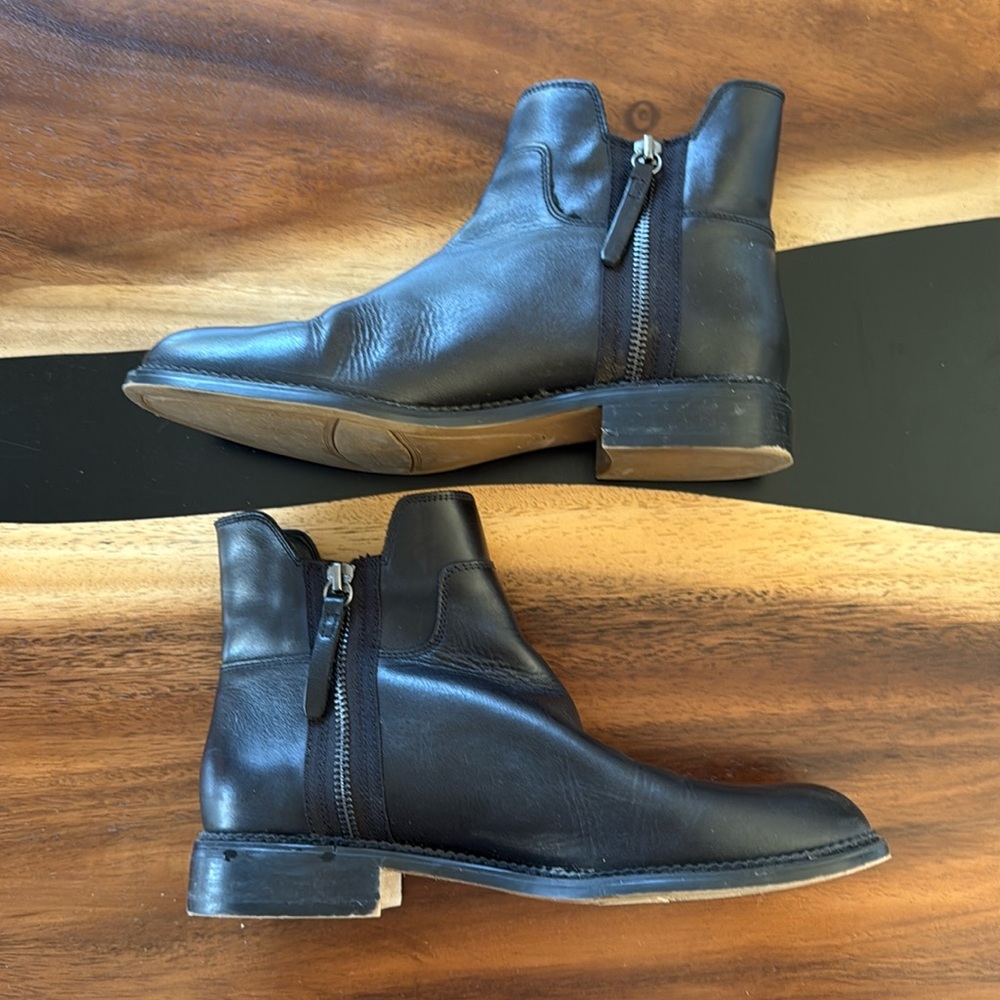 Franco Sarto black booties size 9